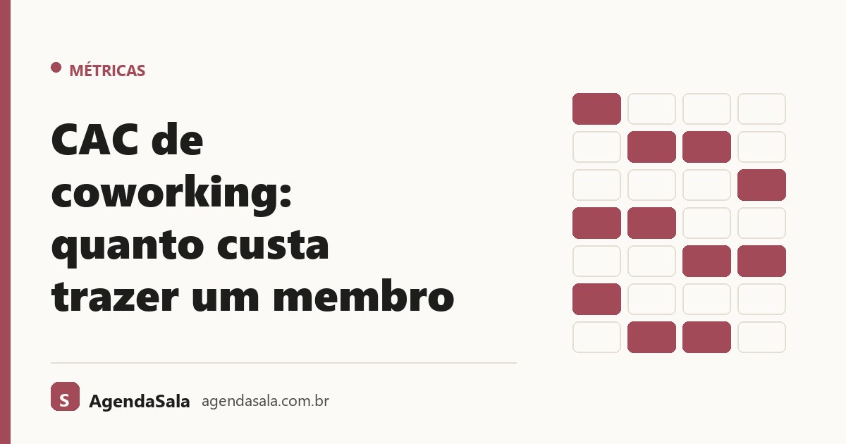 CAC de coworking: quanto custa trazer um membro