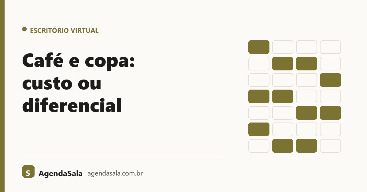 Café e copa: custo ou diferencial