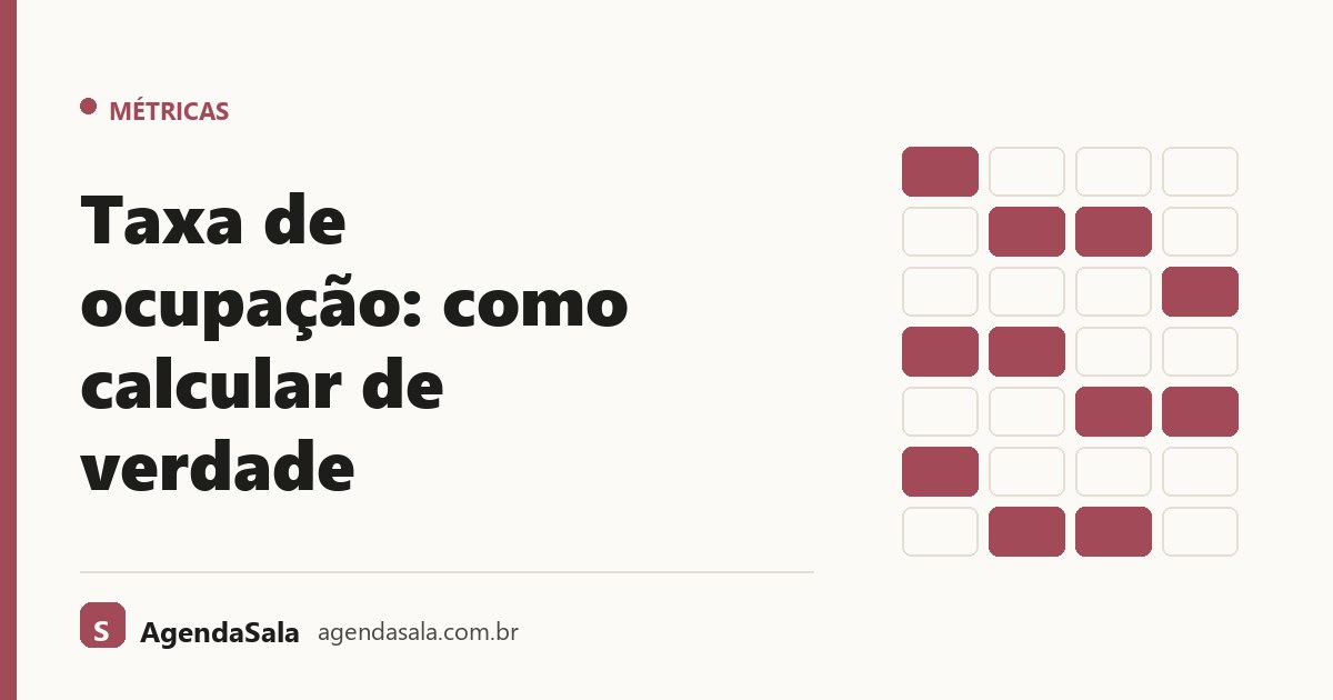 Taxa de ocupação: como calcular de verdade